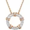 Золотая подвеска с фианитами 03-3107-00-501-1110-38 Platina Jewelry