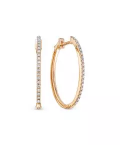 Серьги из красного золота ЛЕТО c бриллиантами 573-2100