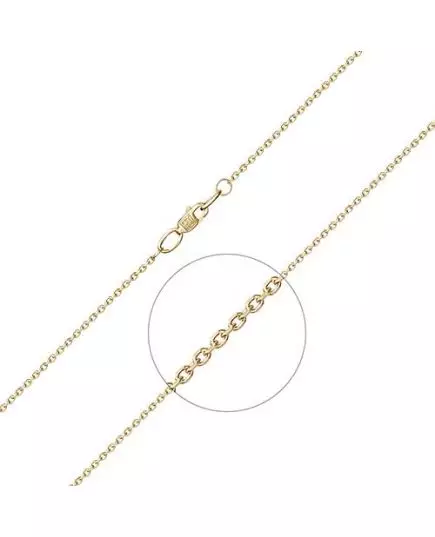 Цепь из лимонного золота (плетение якорное) 21-0813-040-1130-17 Platina Jewelry
