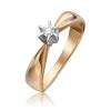 Золотое кольцо с бриллиантом 01-0149-00-101-1111-30 Platina Jewelry