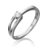Кольцо из белого золота с бриллиантом 01-0442-00-101-1120-30 Platina Jewelry