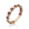 Кольцо из красного золота с гранатами 01-5352-00-204-1110-57 Platina Jewelry
