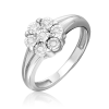 Кольцо из белого золота с бриллиантами 01-5737-00-101-1120 Platina Jewelry