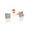 Серьги-пусеты из красного золота с бриллиантами 02-0845-00-101-1110-30 Platina Jewelry