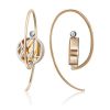 Серьги с французским замком из лимонного золота 02-4198-00-000-1130-48 Platina Jewelry