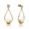 Серьги-пусеты из лимонного золота 02-4391-00-000-1130-48 Platina Jewelry