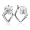 Серьги с английским замком из белого золота с бриллиантами 02-5000-00-101-1120 Platina Jewelry