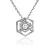 Подвеска из белого золота с фианитом 03-3059-00-401-1120-66 Platina Jewelry