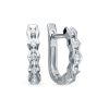 Серьги из белого золота ЛЕТО c бриллиантами 567-2200