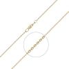 Цепь из лимонного золота (плетение якорное) 21-0813-040-1130-17 Platina Jewelry