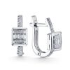 Серьги из белого золота ЛЕТО c бриллиантами 1173-2200