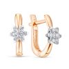 Серьги из желтого золота ЛЕТО c бриллиантами 1267-23202