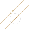 Цепь из лимонного золота (плетение якорное) 21-0813-030-1130-17  Platina Jewelry