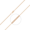 Цепь из красного золота 21-0403-030-1110-17 Platina Jewelry