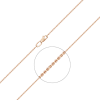 Цепь из красного золота (плетение якорное) 21-0803-030-1110-17 Platina Jewelry