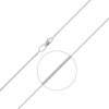 Цепь из белого золота 21-1010-025-1120-17 Platina Jewelry