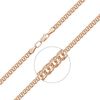 Цепь из красного золота (плетение бисмарк) 21-2703-060-1110-19 Platina Jewelry