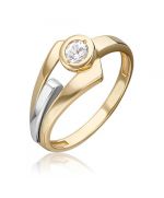 Кольцо из комбинированного золота с натуральным топазом white 01-5619-00-201-1121 Platina Jewelry