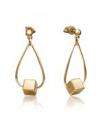 Серьги-пусеты из лимонного золота 02-4391-00-000-1130-48 Platina Jewelry