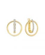 Серьги из желтого золота ЛЕТО c бриллиантами 502-2300