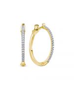 Серьги из желтого золота ЛЕТО c бриллиантами 572-2300