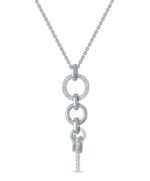 Колье из белого золота ЛЕТО c бриллиантами 721-5200