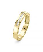 Кольцо из желтого золота ЛЕТО 403-1100 c бриллиантами