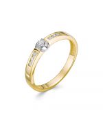 Кольцо из желтого золота ЛЕТО 628-1320 c бриллиантами