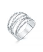 Кольцо из белого золота ЛЕТО 731-1200 c бриллиантами