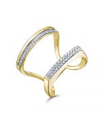 Кольцо из желтого золота ЛЕТО 759-1300 с бриллиантами