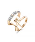 Кольцо из красного золота ЛЕТО 760-1100 c бриллиантами