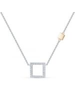 Колье из белого золота ЛЕТО c бриллиантами 719-5210