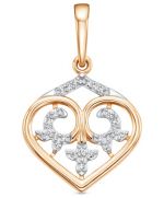 Подвеска из золота IMPERIAL c бриллиантом П3079-0120