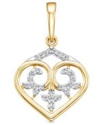 Подвеска из золота IMPERIAL c бриллиантом п3079-0320