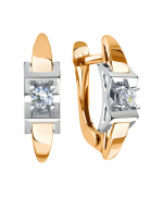 Золотые серьги 08-217326 Санис