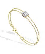 Браслет из желтого золота ЛЕТО c бриллиантами 1117-4300