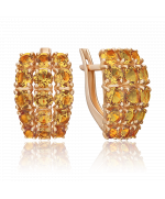 Серьги с английским замком из красного золота 02-5430-00-206-1110 Platina Jewelry