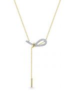 Колье из желтого золота ЛЕТО c бриллиантами 1037-5300