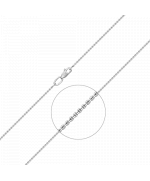 Цепь из белого золота (плетение якорное) 21-0811-030-1120-17 Platina Jewelry