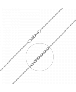Цепь из белого золота (плетение якорное) 21-0811-040-1120-17 Platina Jewelry