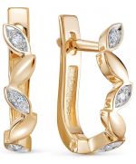 Серьги из золота ЛЕТО c бриллиантами 685-2100