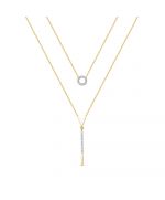 Колье из желтого золота ЛЕТО c бриллиантами 613-5300