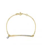 Браслет из желтого золота ЛЕТО c бриллиантами 637-4320