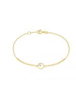 Браслет из желтого золота ЛЕТО c бриллиантами 661-4300