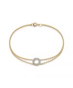 Браслет из красного золота ЛЕТО c бриллиантами 691-4100