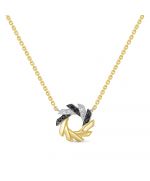 Колье из желтого золота ЛЕТО c бриллиантами 726-5324