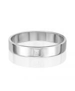 Обручальное кольцо из белого золота с бриллиантом 01-1179-00-101-1120-30 Platina Jewelry