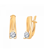 Золотые серьги 20863 Атолл