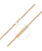 Цепь из красного золота (плетение панцирное) 21-0103-080-1110-17 Platina Jewelry