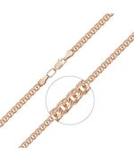 Цепь из красного золота (плетение бисмарк) 21-2703-060-1110-19 Platina Jewelry